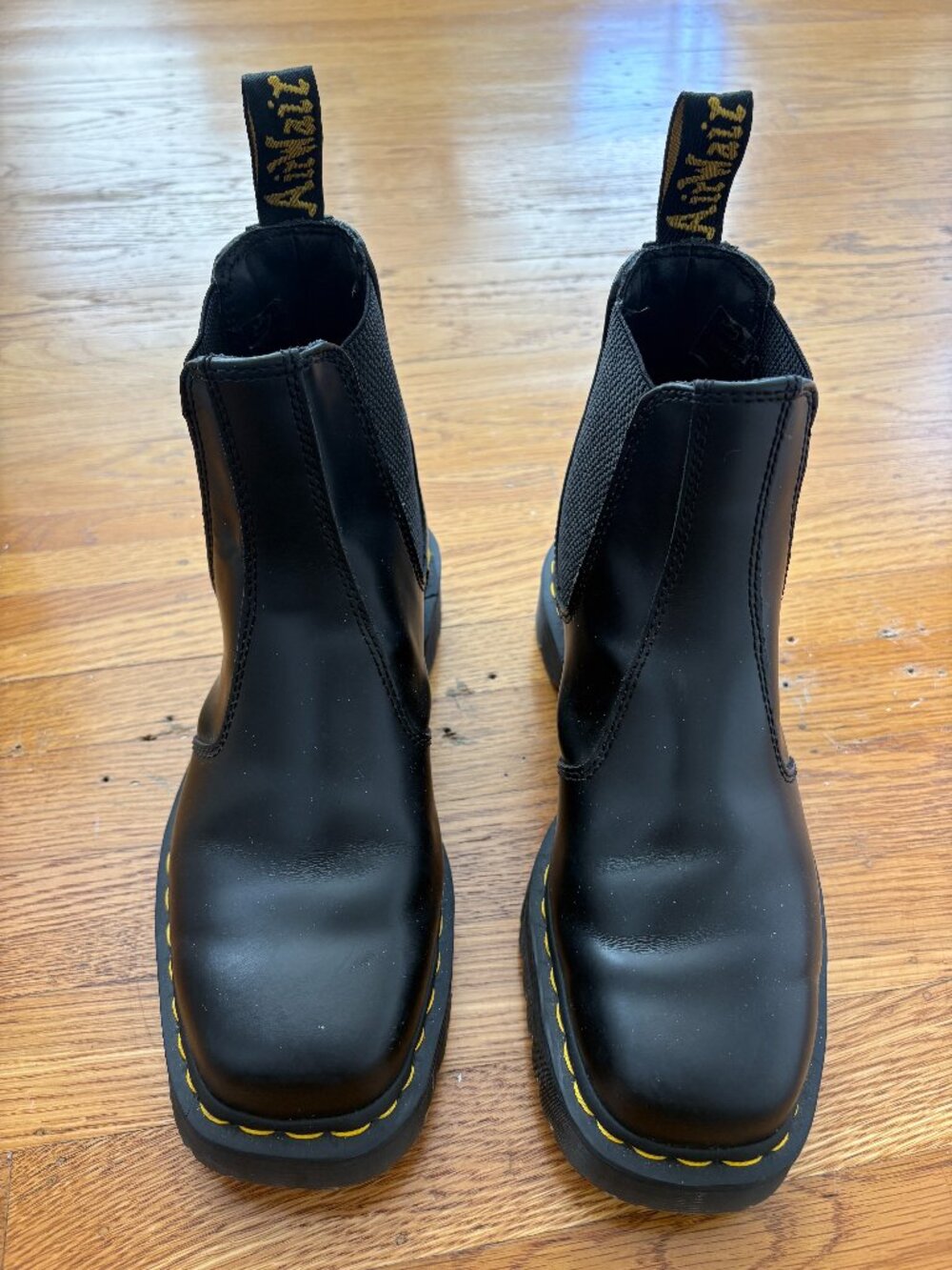 Dr. Martens  Bex Squared Toe Leather Chelsea Boots